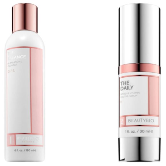 NIB Beautybio cleanser and vitamin serum